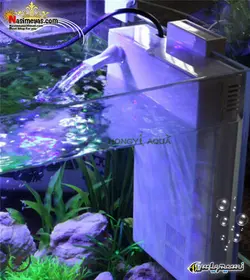 فیلتر تصفیه آکواریوم مدل ال ای دی دار WP-200SP سوبو