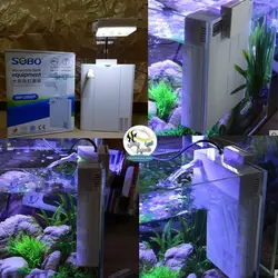 فیلتر تصفیه آکواریوم مدل ال ای دی دار WP-200SP سوبو