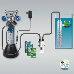 ست کامل CO2 آکواریوم مدل m502 جی بی ال