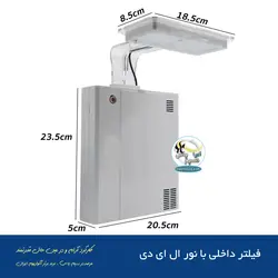 فیلتر تصفیه آکواریوم مدل ال ای دی دار WP-500LP سوبو