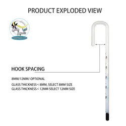 دماسنج جیوه ای آویز ساده برای آکواریوم و تراریوم