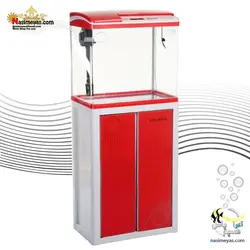 آکواریوم کامل با پایه تم قرمز HX-520F سی استار