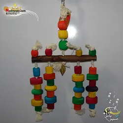 اسباب بازی پرنده چوب و طناب کد ۱۰۱۴
