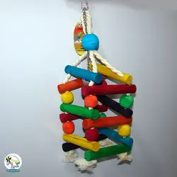 اسباب بازی پرنده چوب و طناب کد ۱۰۱۸
