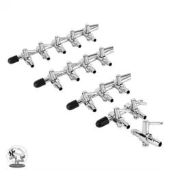 شیر و ترمینال تقسیم هوای ۵ خروجی استیل