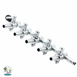 شیر و ترمینال تقسیم هوای ۵ خروجی استیل