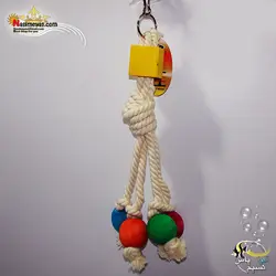 اسباب بازی پرنده آویز چوب و طناب کد ۱۱۱۲
