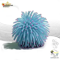 دکوری شقایق مصنوعی آبی برای آکواریوم کد RT185M