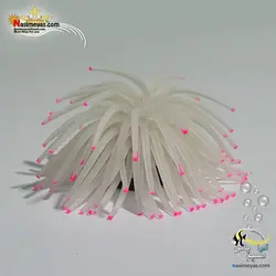 دکوری شقایق مصنوعی سفید برای آکواریوم کد RT172M