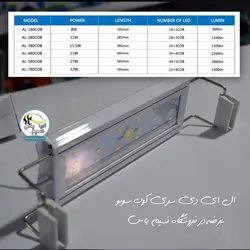 ال ای دی آکواریوم AL-780COB سفید و صورتی سوبو