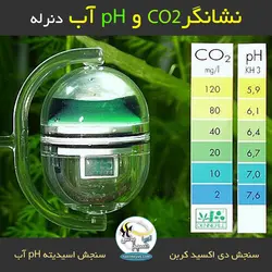 تست و نشانگر CO2 و pH آب آکواریوم کارکت دنرله