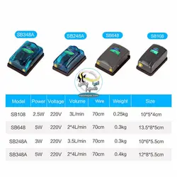 پمپ اکسیژن آکواریوم SB-248A سوبو