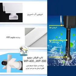 تاپ فیلتر تصفیه آب آکواریوم wp-400 سوبو