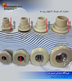 فیتینگ آب بندی آکواریوم مدل ایتالیایی