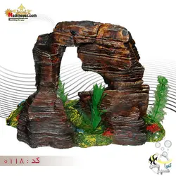 دکور آکواریوم طرح صخره ای کد ۰۱۱۸
