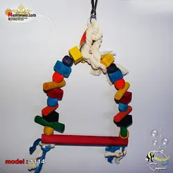 اسباب بازی پرنده تاب چوبی آویز کد ۱۱۱۴