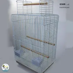 قفس پرنده سفید با درب بالا کد ۸۳۰B دایانگ