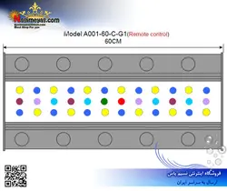 نور ال ای دی آب شور A001 مدل ۶۰ وای فای سانرایز