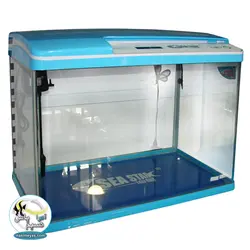 آکواریوم کامل با پایه تم مشکی HX-600 سی استار