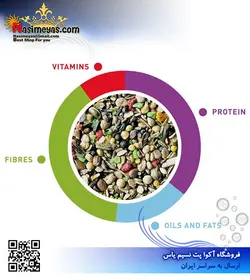 غذای ملودی میکس  ۳۰۰ گرم پادوان