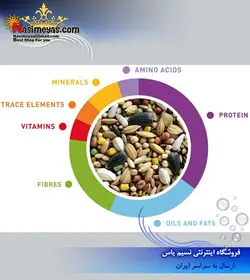 غذای ترکیبی طوطی سانان کوچک و مرغ عشق ولنس ۸۵۰ گرم پادوان