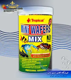 غذای قرصی کف خواران و میگو خرچنگ مینی ویفر ۱۰۰ میل تروپیکال