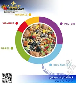 غذای میکس طوطی عروس هلندی و برزیلی پاراکیت ۴۰۰ گرم پادوان