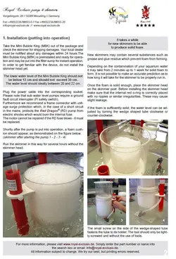 اسکیمر بابل کینگ Supermarin 250 با کنترلر RD3 رویال اکسکلوسیو