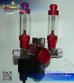 مانومتر و رگلاتور co2 مدل دو خروجی ST02-1 پرفشنال