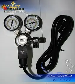 رگلاتور co2 با شیر برقی مدل SG-A202 ساگا