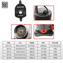 پروتئین اسکیمر با پمپ DC کنترل دار سری DP ماکرو