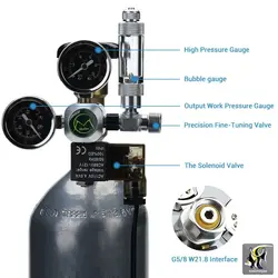 رگلاتور دوگیج co2 مدل w21.8 موفان