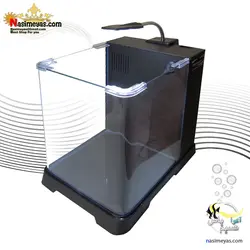 آکواریوم آماده شیشه خم با بک سامپ سری B دلسا