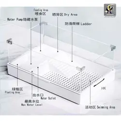 مینی تراریوم و ظرف لاک پشت و دوزیستان مدل TA سوبو