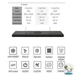 سیستم ال ای دی فول کنترل آکواریوم P1200 پرو ویک آکوا