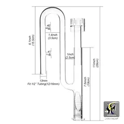ست ورودی و خروجی شیشه ای فیلتر آکواریوم سری A با اسکیمر سطح آب