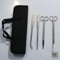 ست پنس و قیچی استیل ۴ عددی با کیف دستی