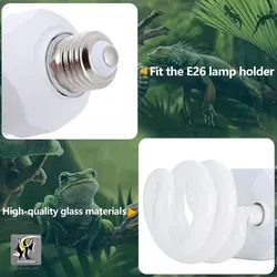 لامپ یو وی دار UVB 5 خزندگان و تراریوم 13 وات لاکی هرپ