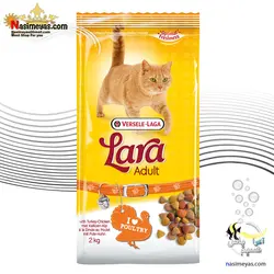 غذای گربه بالغ با گوشت بوقلمون و مرغ تورکی لارا ورسله لاگا