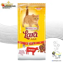 غذای گربه های بالغ با گوشت گاو بیف لارا ورسله لاگا
