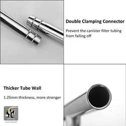 ست ورودی و خروجی استیل لیلی پایپ اسکیمر سطح دار