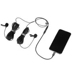 میکروفن سیم دار یقه‌ای بویا BOYA BY-M2D dual