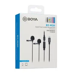 میکروفن سیم دار یقه‌ای بویا BOYA BY-M2D dual