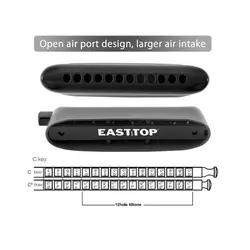 ساز دهنی کروماتیک ایستاپ Easttop ET12 black