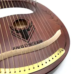 چنگ رومی 16 سیم کوکو (رنگ فندقی)