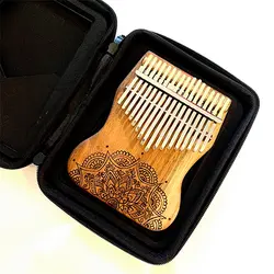 کالیمبا ۱۷ تیغه دست ساز ماندالا+ کیف