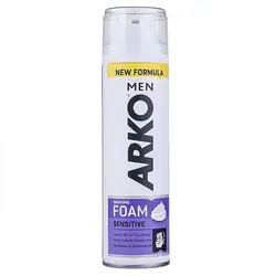 مشخصات، قیمت و خرید فوم اصلاح آرکو مدل Sensitive حجم 200 میلی لیتر ⚡️ ناومال