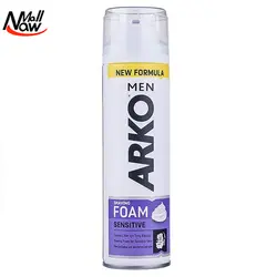 مشخصات، قیمت و خرید فوم اصلاح آرکو مدل Sensitive حجم 200 میلی لیتر ⚡️ ناومال