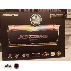 رم دسکتاپ OCPC X3 RGB Black DDR4 3200MHz 32GB CL16 Single Desktop RAM