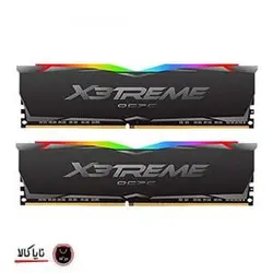رم دسکتاپ OCPC X3 RGB Black DDR4 3200MHz 16GB (8GBx2) CL14 Dual Desktop RAM